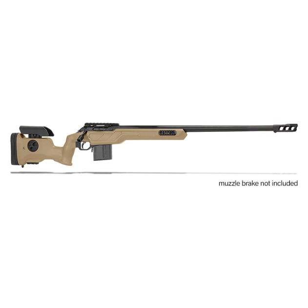 Cadex Defense CDX-R7 SHP SA 6.5 Creedmoor 26" 1:8" Bbl Integrated Stock Hybrid Tan/Blk Rifle w/MX2 ST MB CDXR7-SDOG-6.5-26-CI20-D1B1N-HTB