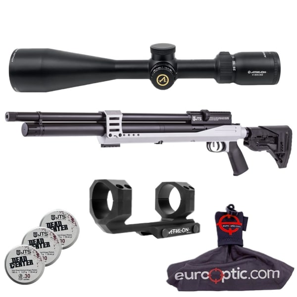 JTS Airacuda PRS MAX .30 Air Rifle w/ Athlon Argos HMR 4-20x50 Scope &amp; Mount, 3.25g Pellets, Spudz Cleaning Cloth JAGPRSM30S-KIT-134-214007-702008