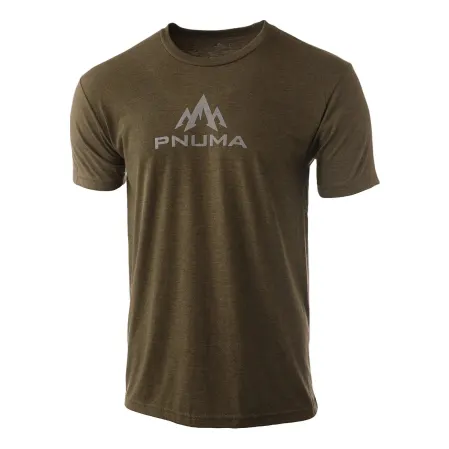 Pnuma Outdoors Lifestyle Logo Mark Tee Military Green PSSLMMG