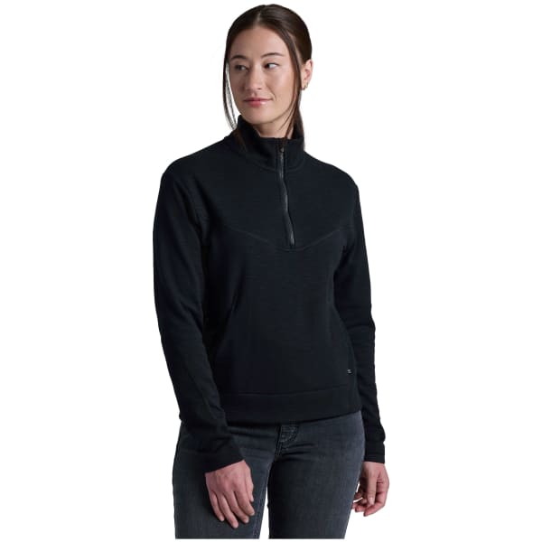 Kuhl Lola 1/2 Zip Long Sleeve Black Women's 4031-BK-W