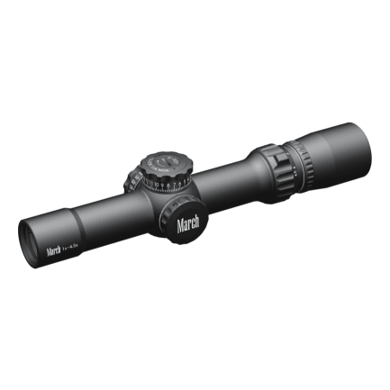 March Compact Tactical 1-4.5x24 MTR-D3 Reticle 1/4MOA Riflescope D4.5V24TM