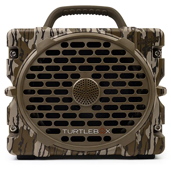 Turtlebox Grande Outdoor Bluetooth Speaker Mossy Oak Bottomland w/ Party &amp; TWS Mode, Pro Audio Mount, 40hr Battery TB-GRAN-G1-MO BTTM-1