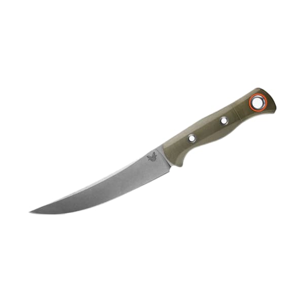 Benchmade Meatcrafter 6" Fixed Blade Trailing-Point Olive Drab Green G10 Knife 15500-3