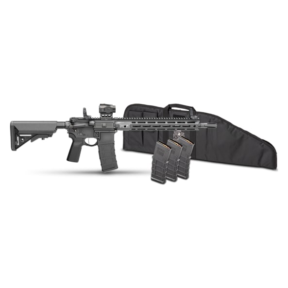 Springfield Armory Saint Victor 5.56 NATO 14" Bbl Black Rifle w/ Viridian Venta Green Dot, Rifle Bag, P&amp;W Barrel, 4x30rd Mags STV914556B-V2-B5-PAC