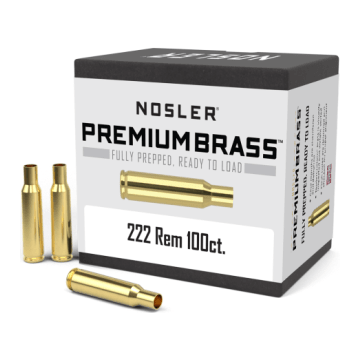 Nosler Premium Brass Box - 222 Rem (100ct) 10058