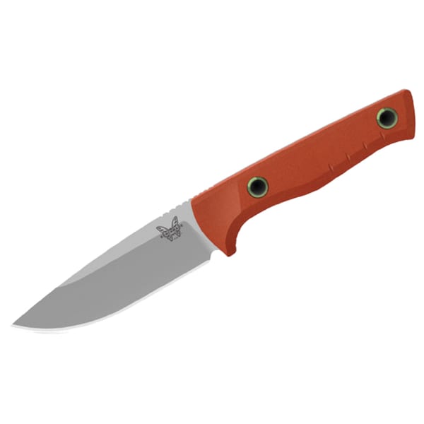 Benchmade SlipRidge Drop-Point MagnaCut Stainless Steel (60-62 HRC) Fixed Blade Rust Orange G10 Handle Knife 15650-01