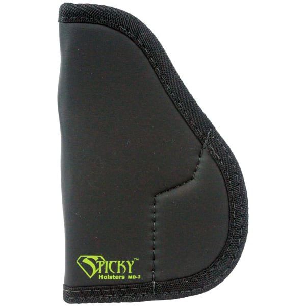 Sticky Holsters Medium IWB/Pkt &amp; Ambi 9mm/40S&amp;W up to 3.3" Bbl, S&amp;W Shield, Ruger LC9/LC380, Taurus 709 w/Light/Laser Sticky Holster MD-2