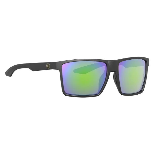 Leupold DeSoto Matte Black Performance Eyewear w/Emerald Mirror Lenses 184364