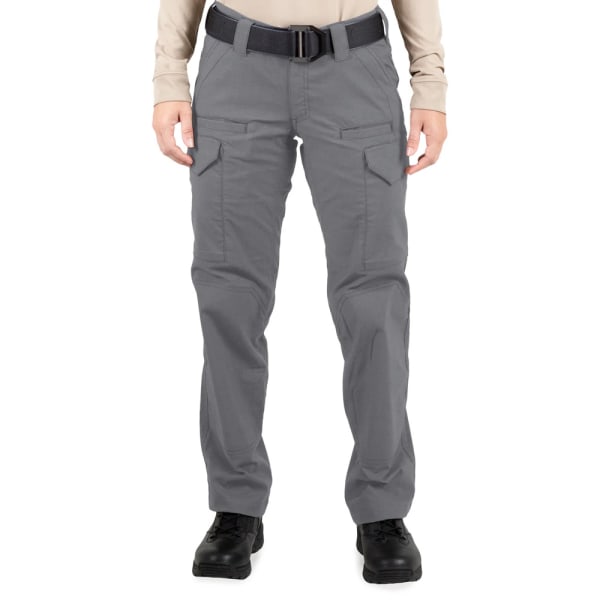 First Tactical Women's V2 Tactical Pants 2-Way Stretch Water Resistant Double-Dyed Wolf Grey 124011-036