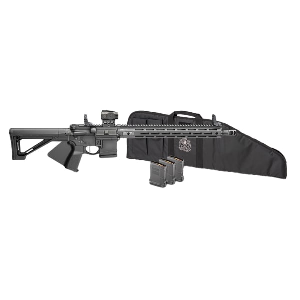 Springfield Armory Saint Victor 5.56 NATO 16" Bbl Black CA Compliant Rifle w/ Viridian Venta Green Dot, Rifle Bag, 4x10rd Mags STV916556BCA-V2-PAC