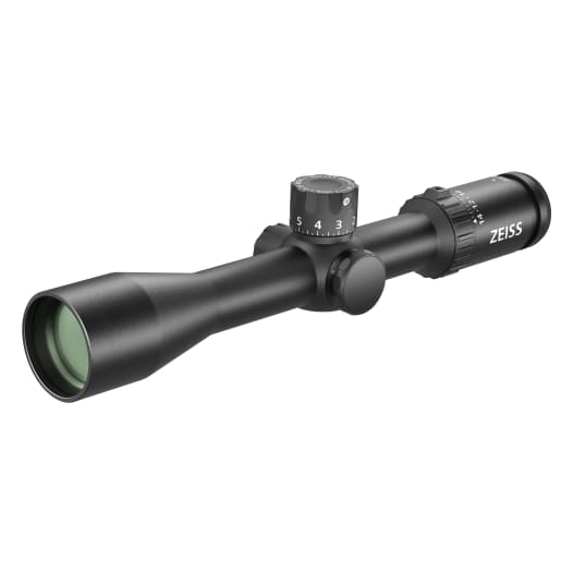 Zeiss V3 4.5-14x44mm 30mm .25 MOA SHR Reticle (#87) Adj Parallax 25yds Ext Elev Capped Wind Riflescope w/Ballistic Stop 522732-9887-070