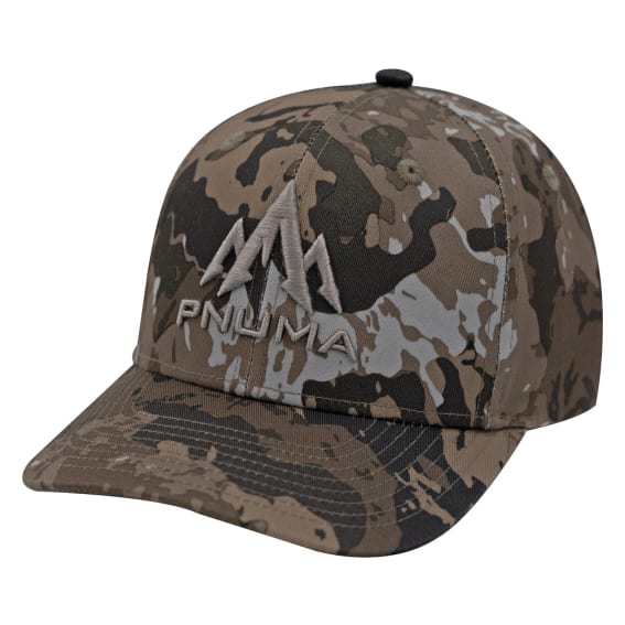 Pnuma Outdoors Logo Mountain Cap, Caza OV Camo CP-LM-OV