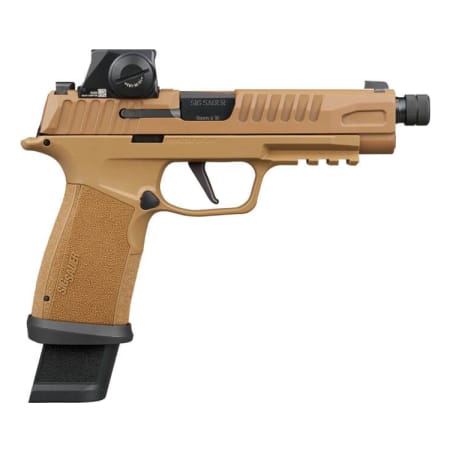 Sig Sauer P365 FUSE TacOps Romeo-X SIG-LOC 9mm 5.1" Threaded Bbl RXSL Striker X-Ray 3 Coyote Pistol w/(4) 21rd Steel Mags 365XF-9-CTAC-TB-RXSL