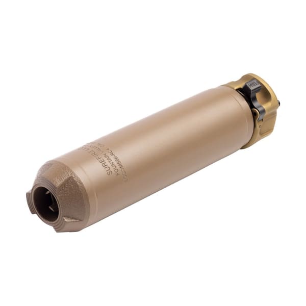 Surefire Socom 4 Series 5.56 6.4" Low Back Pressure Dark Earth Suppressor (NFA) SOCOM556-RC4-DE