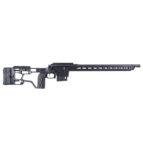 Vudoo Gun Works Rem 700 21" Bbl Target Crown 0MOA 360 MDT ACC Elite Chassis SA TT The Hit Str Shoe APP-V22T-RBLP-BLK-21TC-ACCE-BLK-HIT