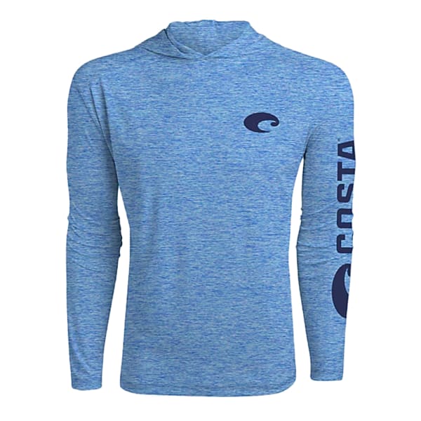 Costa Del Mar Lifestyle Technical Hood T-Shirt Mens Royal Blue Heather FQA400039-6EA