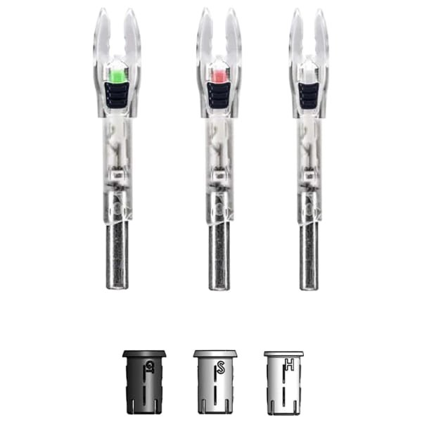 Nockturnal Shift Universal Red Lighted Nock 3pk NT-830
