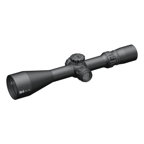 March Compact Tactical 2.5-25x52mm SFP MTR-2 Reticle 1/4MOA 6Level Illum Riflescope D25V52TI-MTR-2