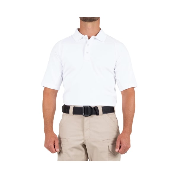 First Tactical Men's Performance Short Sleeve Polo White 112509-010