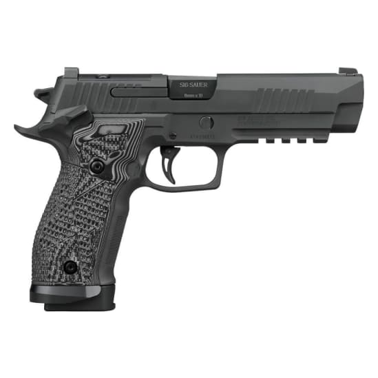 Sig Sauer P226 X-Five Extreme Custom Works 9mm 5" Bbl SAO X-Ray 3 Fixed Sights &amp; Plate Black/Gray G10 Black Pistol w/(3) 10rd Mags 226X5-9-XTM-SAO-10