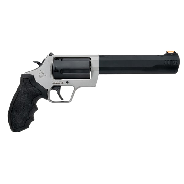 Taurus Judge .45 Colt/.410 Bore 6.5" Bbl Fiber Optic Front/Adjustable Rear Sights 5rd Cap DA/SA Rubber Grip Matte Black/Stainless Revolver 2-JUDGE65