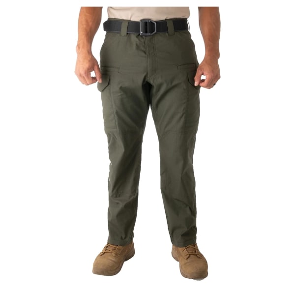 First Tactical Men's V2 Tactical Pants 2-Way Stretch Water Resistant Double-Dyed OD Green 114011-830