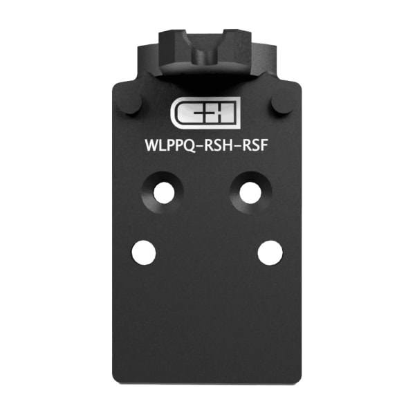 C&amp;H Precision Walther PPQ-Q4-Q5 Plate For Trijicon RMR &amp; Holosun (407C/507C/507Comp-508T) &amp; C&amp;H EDCXl Rear Sight Forward WLPPQ-RSH-RSF