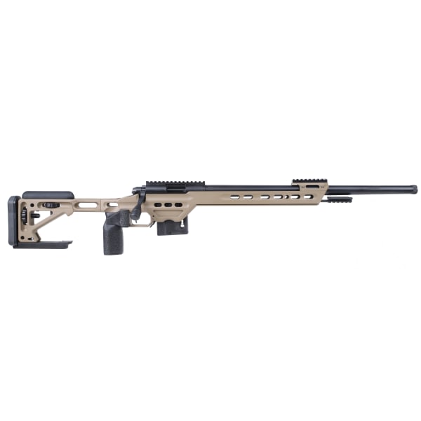 Vudoo Gun Works Gen2 22" Bart MTU 1/2-28 20MOA TT 510 v2 Elite Hunter Bld Kit MPA BA Comp Chassis Thin Curv Shoe FDE APP-V22-RH-BLK-22TBS-BACOMP-FDE