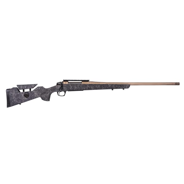 CASCADE™ LONG RANGE HUNTER - Smoked Bronze | Graphite Black w/ Smoked Bronze Web - 20 MOA Pic Rail - 7 PRC - 24" bbl - 5/8x24 CR3969F
