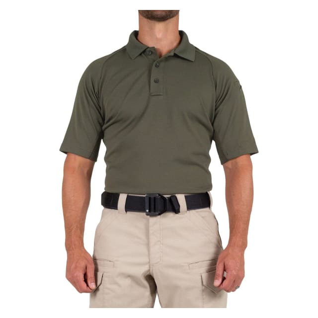 First Tactical Men's Performance Short Sleeve Polo Olive Drab Green 112509-830