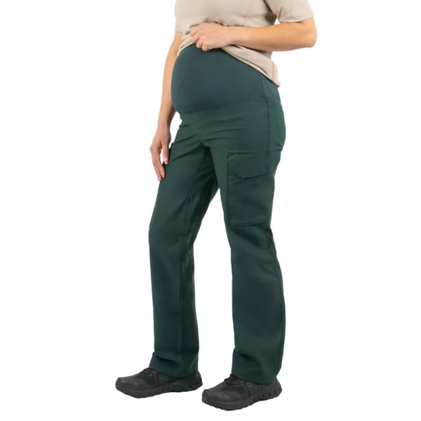 First Tactical Women's V2 Tactical Maternity Pants 2-Way Stretch Water Resistant Double-Dyed Spruce Green 124011M-812-0-U