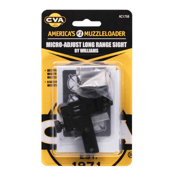 CVA  Micro-Adjust Williams Western Long Range Rear Peep &amp; Front Globe Sight Reticle Kit - Accura, Optima, and Wolf