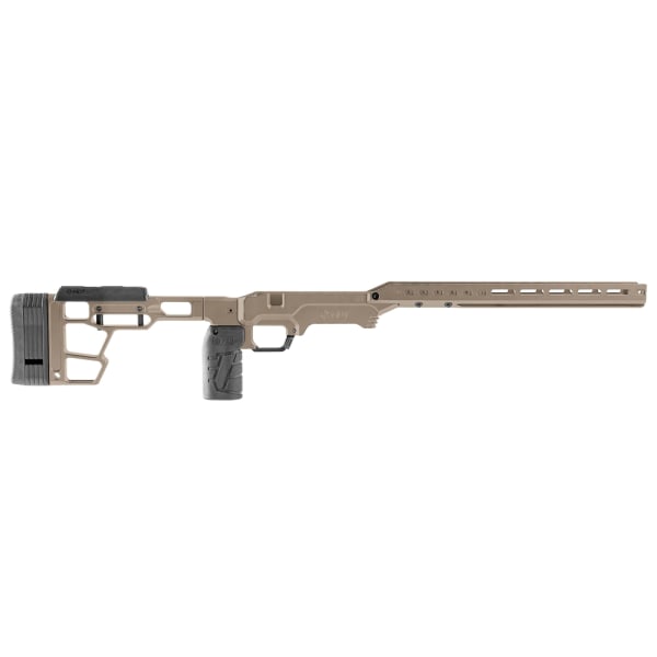 MDT LSS Gen3 Ruger M77 SA RH Competitor FDE Chassis System 115041-FDE