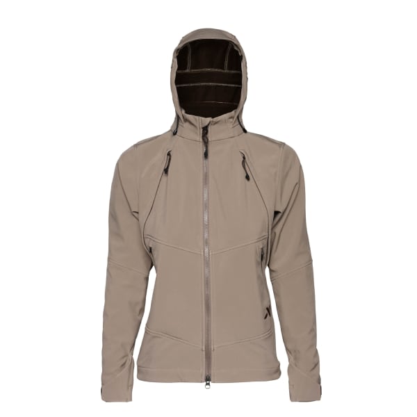 First Lite Women's Suppressor Soft Shell Jacket Walnut WTWCJWN