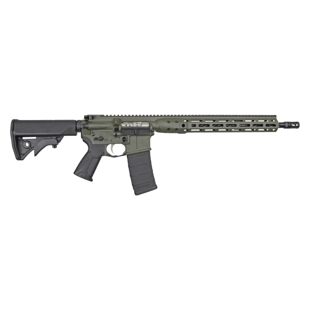 LWRCI ICDI Discovery Direct Impingement 5.56mm 16" 1/7" 1/2x28 TPI Bbl M-LOK OD Green RH CA Compliant Rifle ICDIR5ODG16MLECAC