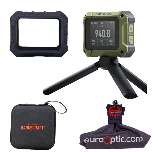 Athlon Rangecraft Velocity Pro Radar Chronograph w/ Cleaning and Black Protective Kit Bundle 707301-Athlon-KIT-707301A-B