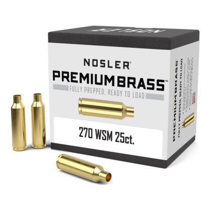 Nosler Premium Brass Box - 270 WSM (25ct) 10045