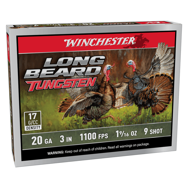Winchester 20 ga 3" #9 Long Beard TS17 1-9/16 oz Box of 5 Shells LBT2039