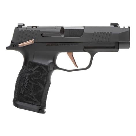 Sig Sauer P365 Rose XL-Comp 9mm 3.1" Bbl Striker X-Ray 3 Optics Ready Polymer Grip Rose Gold &amp; Black Pistol w/(2) 12rd Mags 365XL-9-ROSE