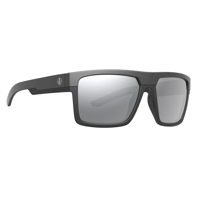 Leupold Becnara Matte Black/Gloss Black, Shadow Gray Flash Lens Performance Eyewear 179102