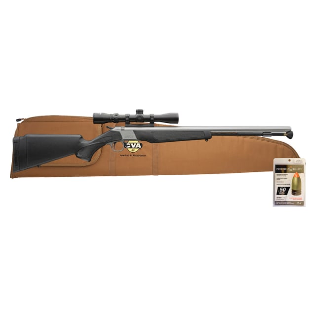 WOLF - Stainless Steel | Black Outfit - KonuShot 3-9x32 - 50 CAL - 24" PR2117SSCP