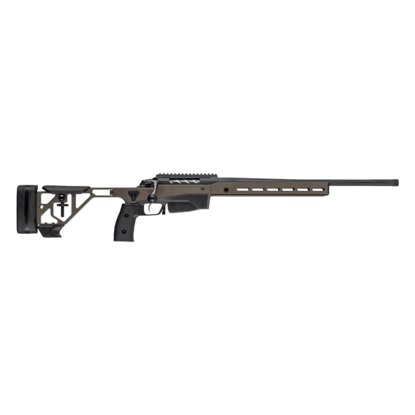 Tikka T3X Ace Game Cerakote Graphite Black 308 WIN NS 24.3 Fluted BBL 1:1/10 5/8x24 TPI RH 5RD Alum ADJ CHK / Cerakote Midnight Bronze J03929