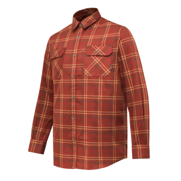 Beretta Cadet Flannel Shirt Rustwood Madder Check LU991T243508F5