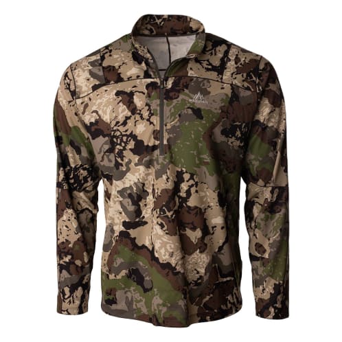 Pnuma Outdoors Renegade 1/4 Zip Pullover, Caza Veil Camo S P302CS