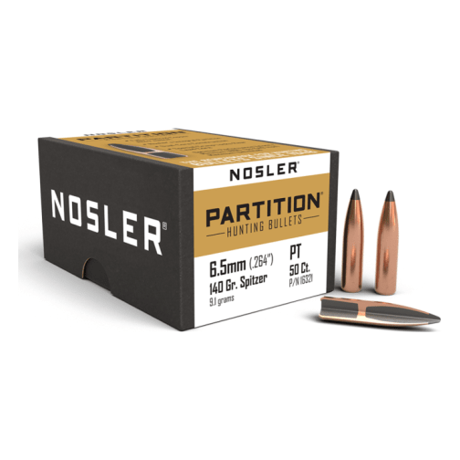 Nosler Partition P - 6.5mm 140g SP (50ct) Bullets 16321