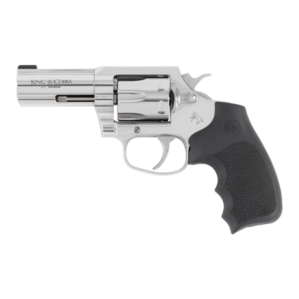 Colt King Cobra .357 Magnum 3" Bbl Hogue Rubber Grip SS Revolver KCOBRA-SB3RBB