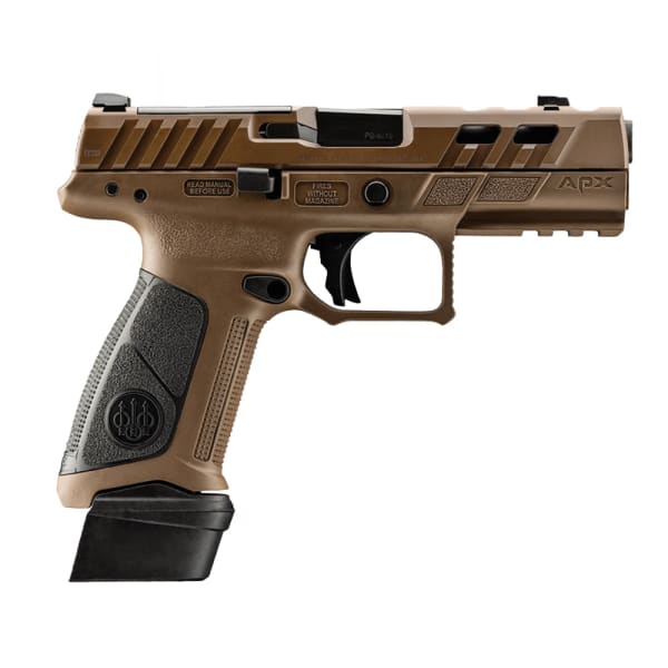 Beretta APX-A1 Full Size Ported 9x19mm 4.25" Bbl Striker FDE Pistol w/(2) 17rd &amp; (1) 21rd Mags JAXA1F921PTFDE