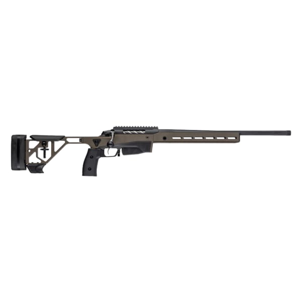 Tikka T3X Ace Game Cerakote Graphite Black 6.5 CM NS 20 Fluted BBL 1:1/8 5/8x24 TPI RH 5RD Alum ADJ CHK / Cerakote Midnight Bronze TFTT6368A1TC970B