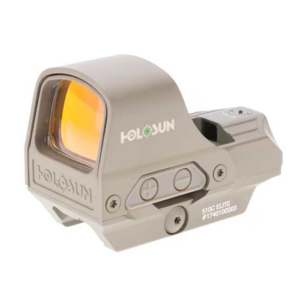 Holosun HS510C-GR Green Multi-Reticle Circle Dot FDE Reflex Sight w/Solar Failsafe &amp; Shake Awake HS510C-GR-FDE