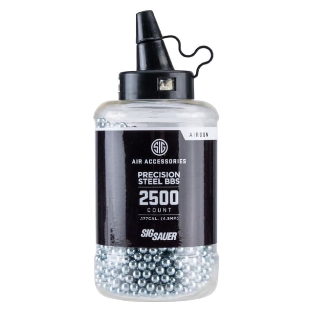 Sig Sauer 4.5mm .35g Precision Steel BB 2500ct Airgun Pellets AIR-45MM-35G-2500